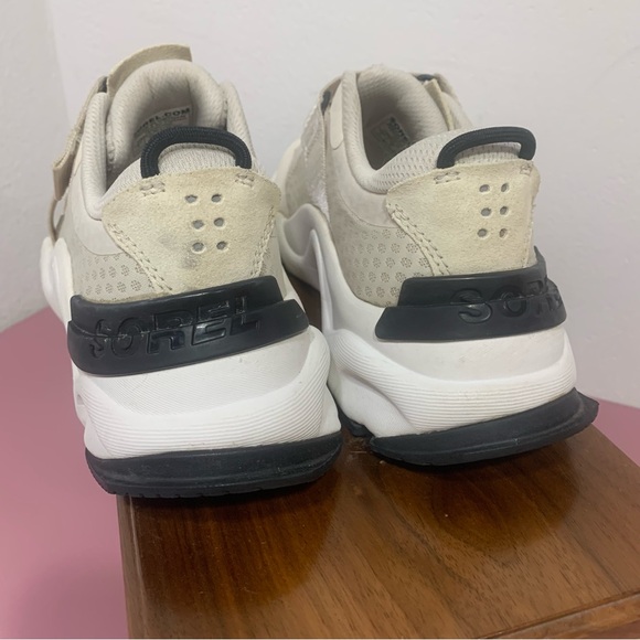 Sorel Kinetic Rnegd Strap Sneakers Breathable Mesh Fawn Sea Salt Women size 7 - Picture 5 of 10